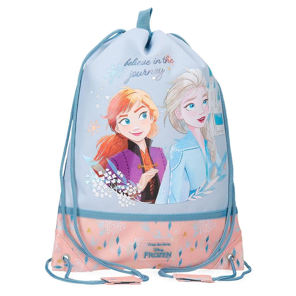 Joumma Disney Frozen Believe in The Journey Backpack Sack Blue 30x40cm Polyester L, Blue, Backpack Sack
