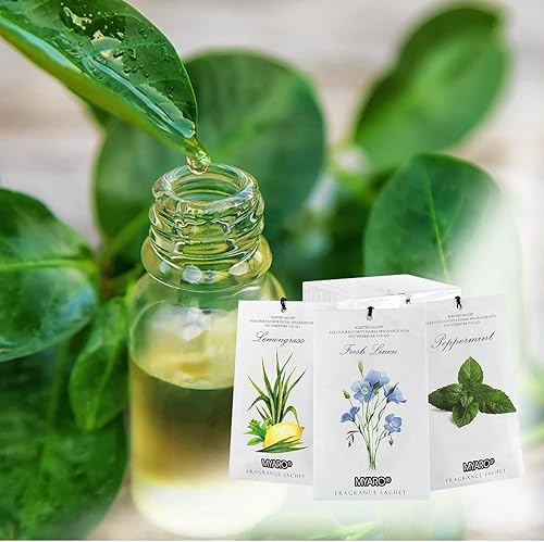 Miniatura 4 de MYARO 12 bolsitas perfumadas para cajón y armario, ambientador desodorante de armario de larga duración, bolsas de popurrí, sobres de aromas