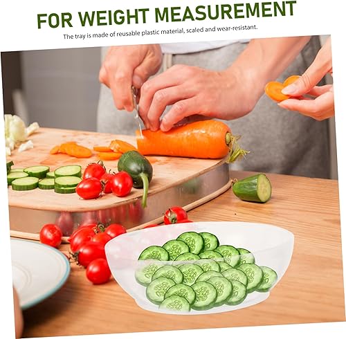 Miniatura 5 de Tofficu Sartén de pesaje Báscula electrónica Báscula digital para peso corporal Báscula digital Pan Suministros de cocina Pesar barcos Bandeja de