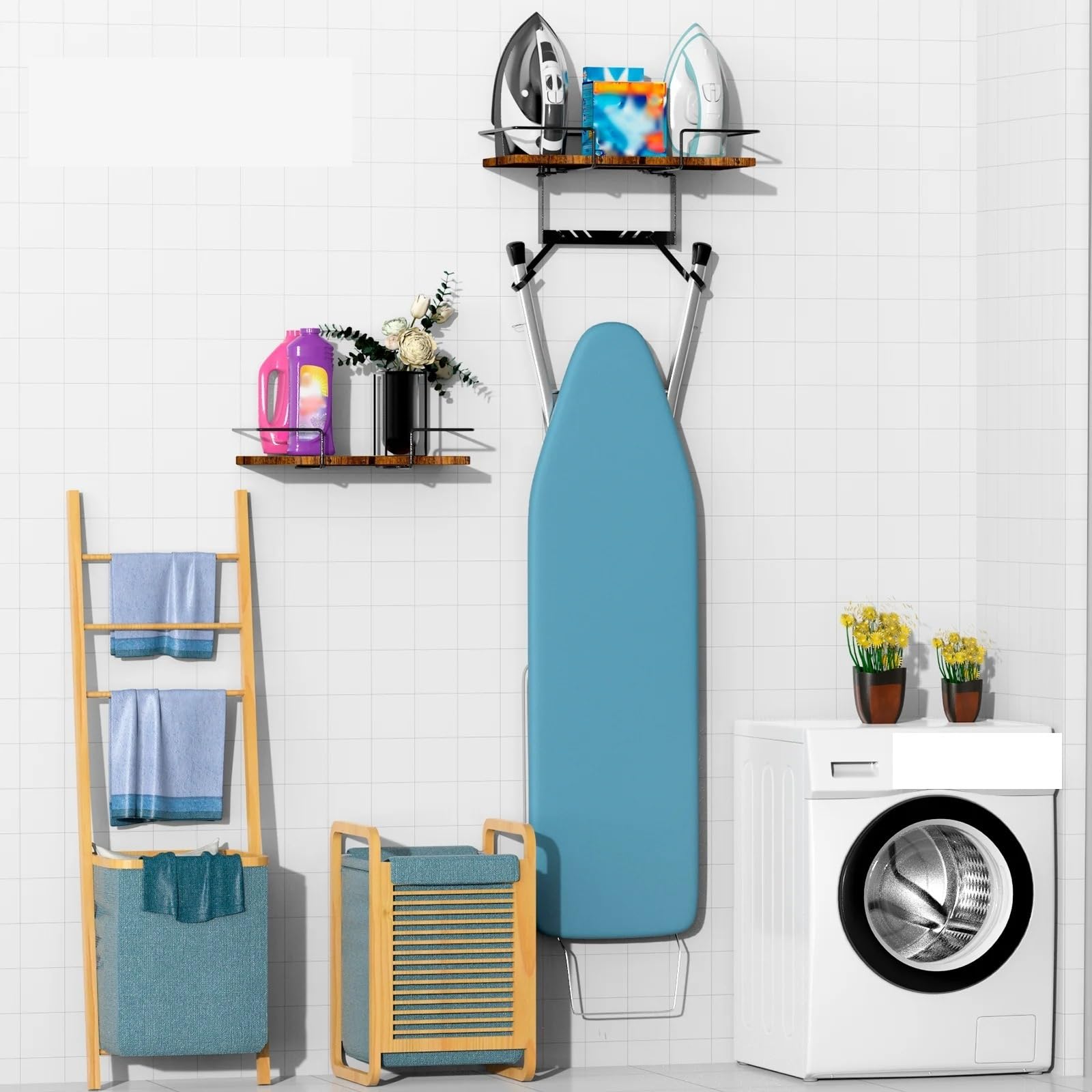 Bügelbrett-Aufhänger, Wandhalterung, Bügelbrett-Halterung, Wäschezimmer-Rack, Heim-Bügelbrett-Halter Für Schrank