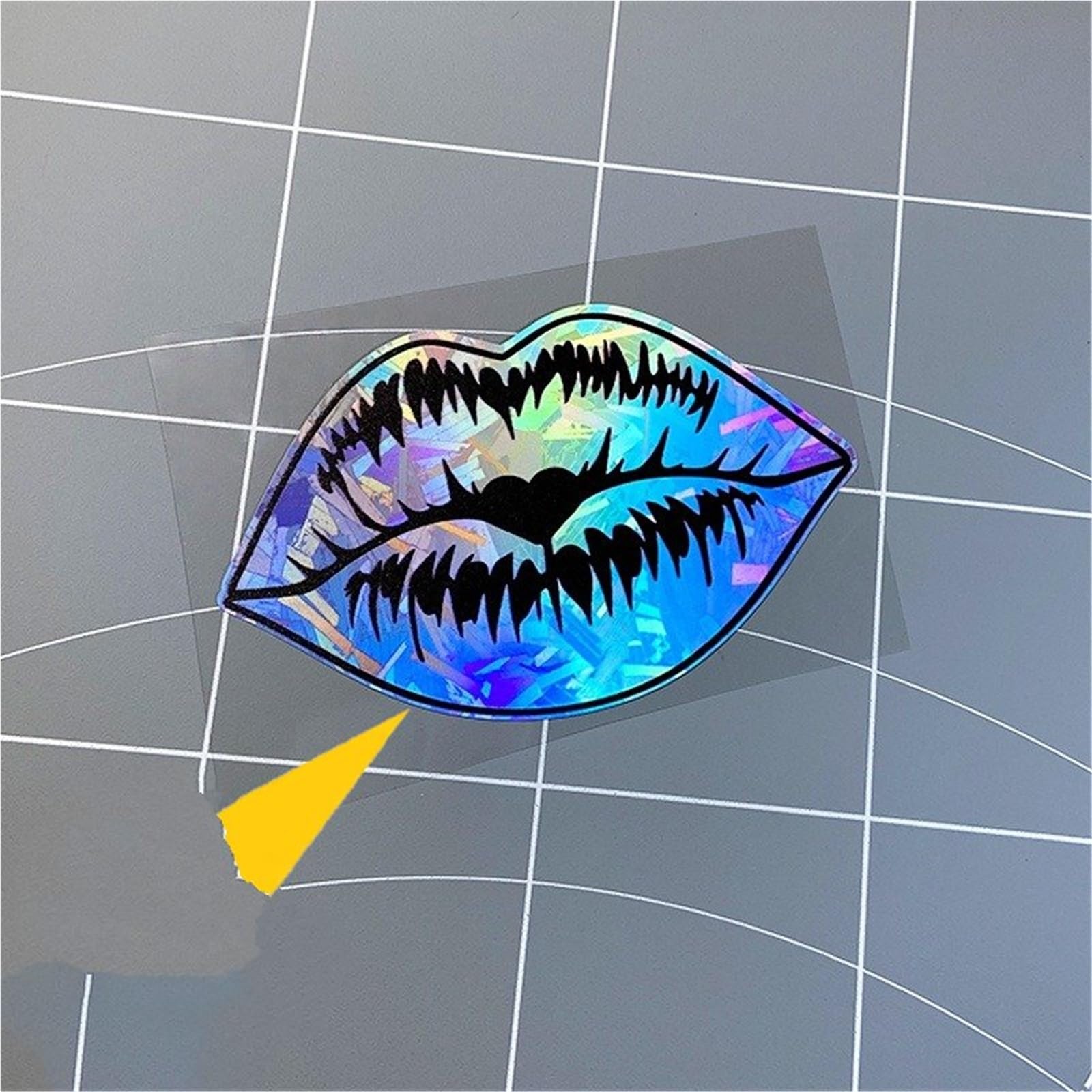 HAfgDJ 1pc Sexy Lip Vibe Decal, Waterproof for Motorcycle Bumper Helmet Skateboard Universal Sticker