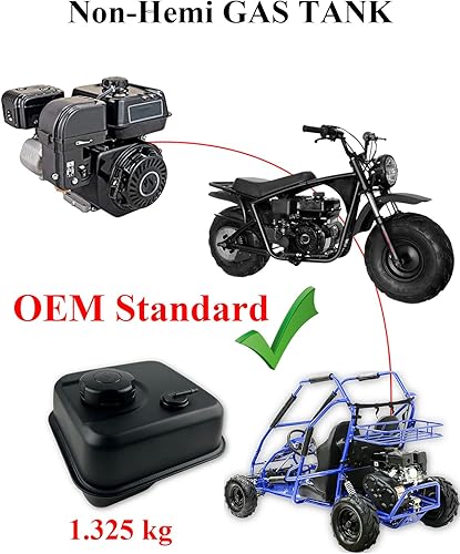 Miniatura 6 de YAMAKATO TANQUE DE GAS para Predator 212 Non Hemi 69730 69727 (3,53 litros0,93 galones)