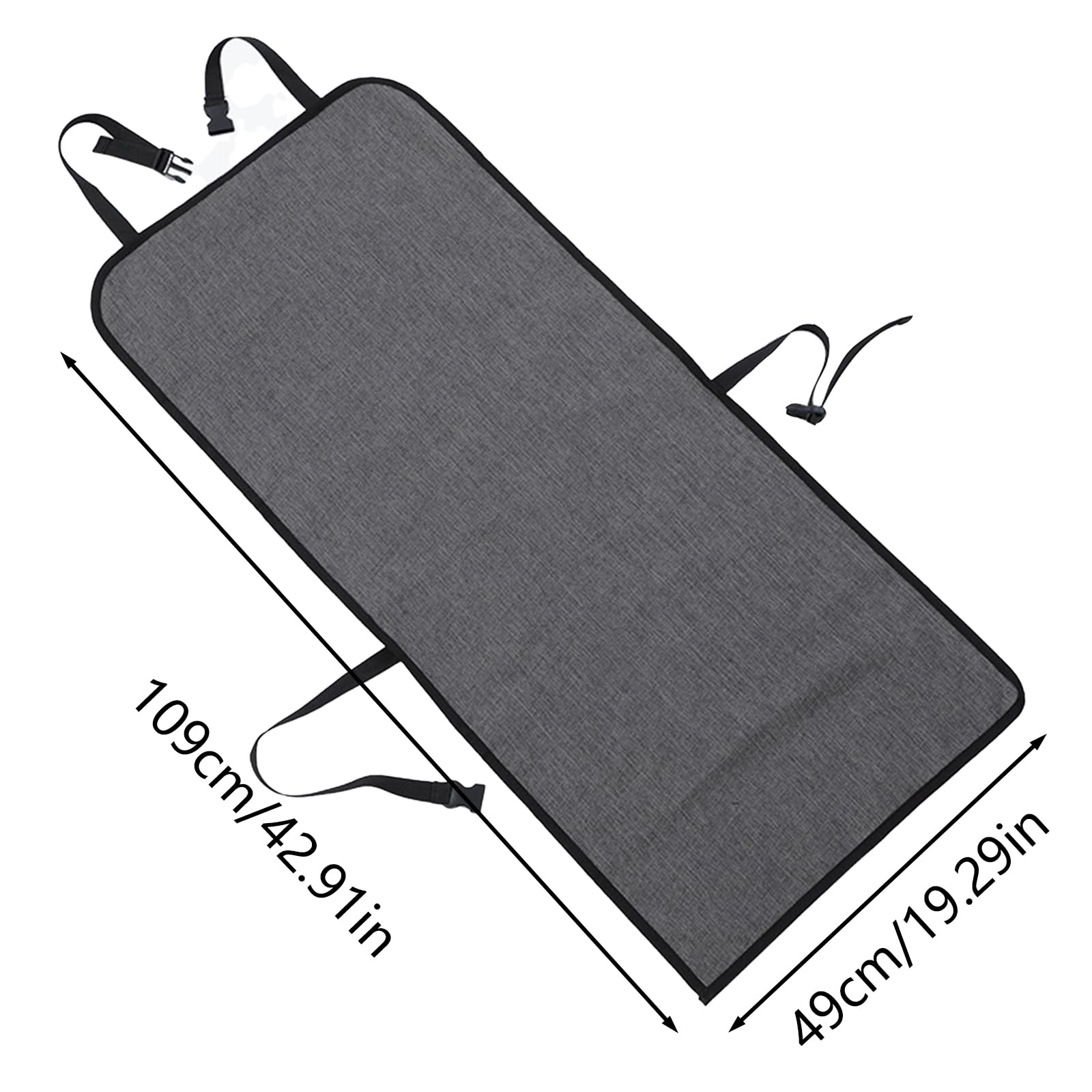 Coprisedile Auto Per Cani Impermeabile - Telo Protettivo Antigraffio Per Sedili Anteriori E Posteriori (Nero) - Foto 2