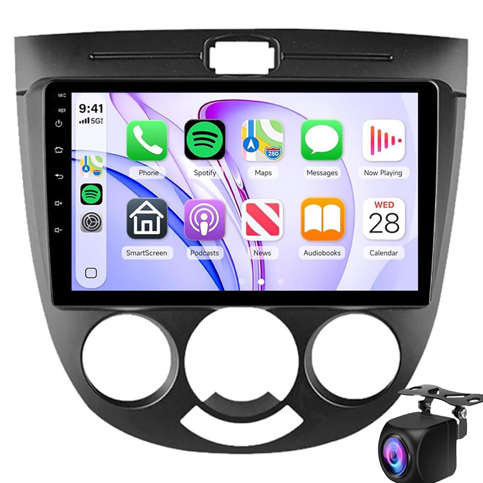 Android 15 Car Radio For Che-vrolet Lacetti J200/Buick Excelle 2004–2013 With CarPlay And Android Auto 9-Inch Touchscreen Radio With WiFi GPS Mirror Link DSP FM/RDS AHD Backup Camer(Color:WIFI 1G+32G)