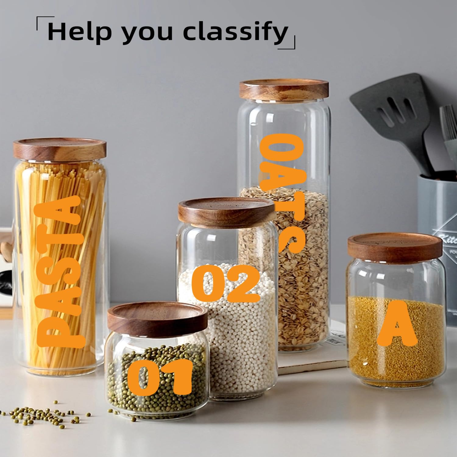 Starboling Buchstaben-Aufkleber – 16 Blätter, Orange, 5,1 Cm, Selbstklebend Für DIY & Deko