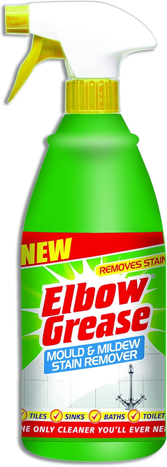 Elbow Grease Mould & Mildew Stain Remover Spray 1L Green Amazon.co.uk Grocery