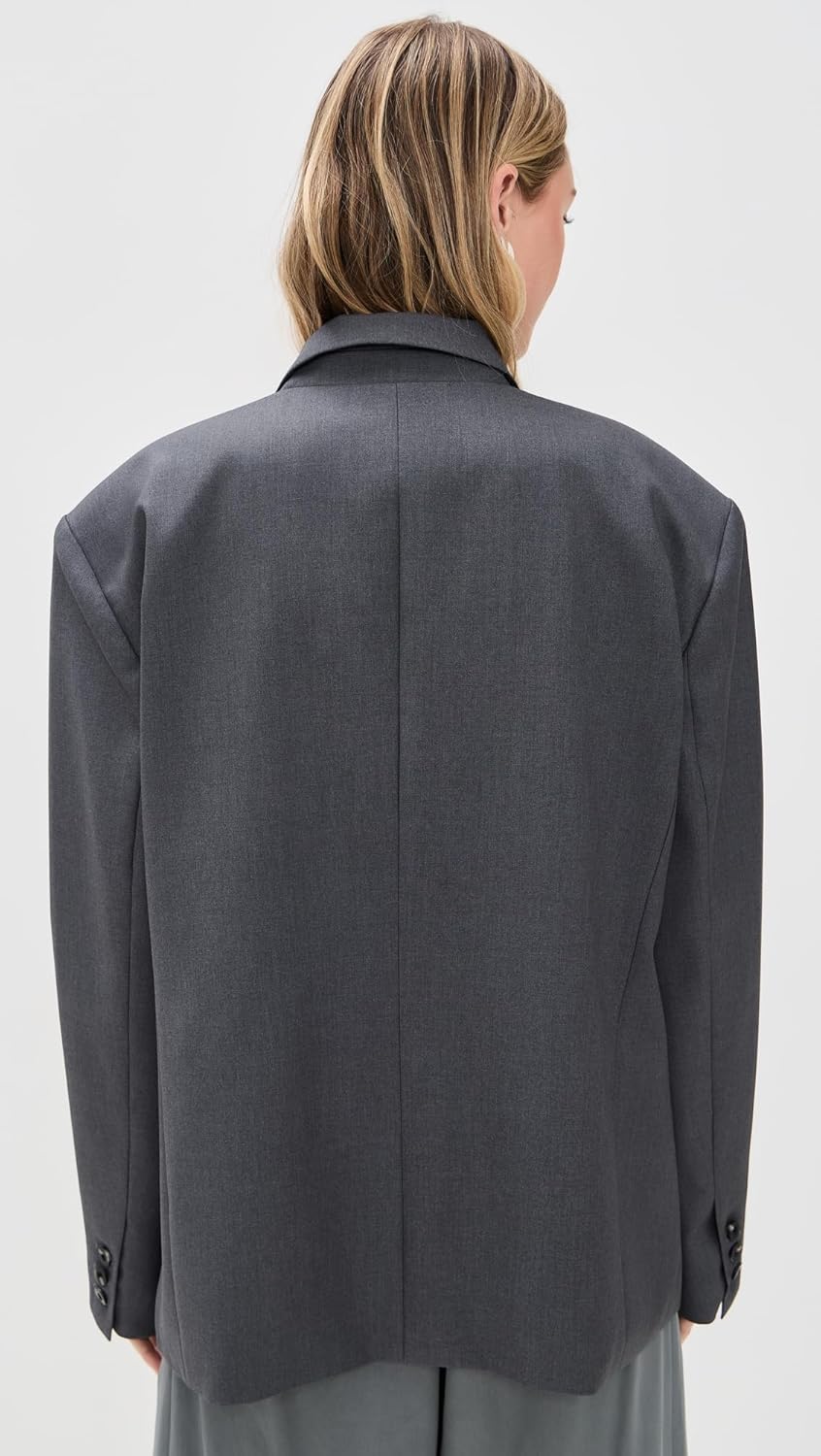 Simonett Women's Oversize Charcoal Blazer - Image 3