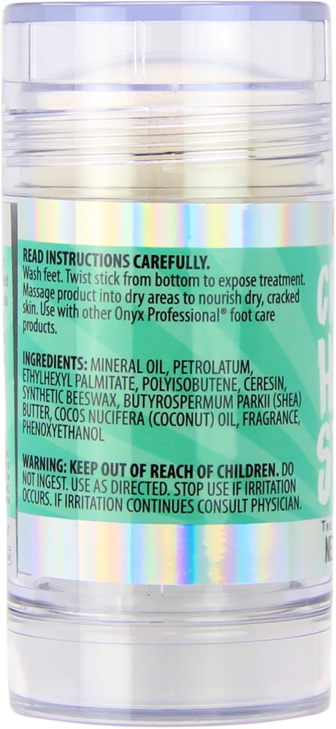 Onyx Professional Cracked Heel Repair Balm Stick, Tea Tree Eucalyptus Scent, 2 Pack - Dry Heels Dry Cracked Feet Treatment, Moisturizing Heel Balm Rolls On, No Mess Like Foot Cream or Foot Lotion - Image 2
