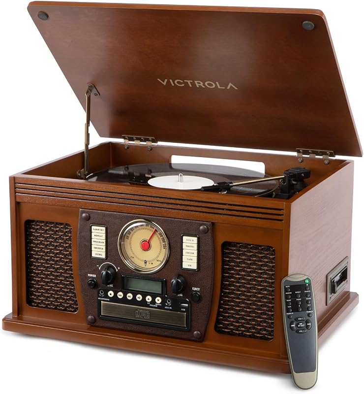 Victrola Navigator 8-in-1 Bluetooth Record Player