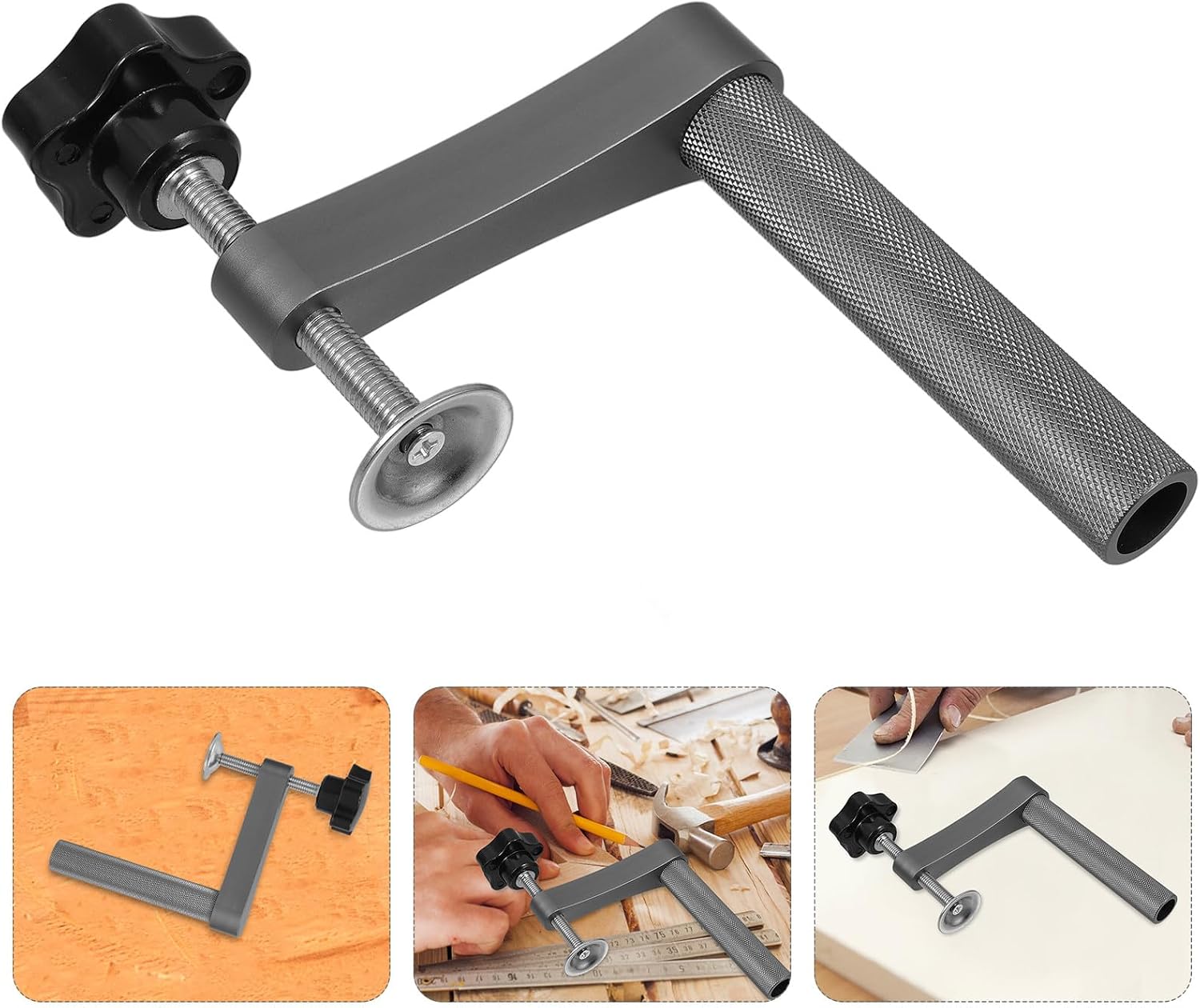 Adjustable Bench Dog Clamp 19mm Hold down Clamp for Woodworking Manual Aluminum Alloy Pressing Tool Compatible with Workbench Accessories