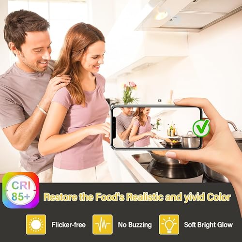 Miniatura 5 de Bombilla LED E17 regulable, bombillas de microondas debajo del capó, reemplazo incandescente de 40 W, blanco natural de 4000 K, 120 V, 4 W, 400