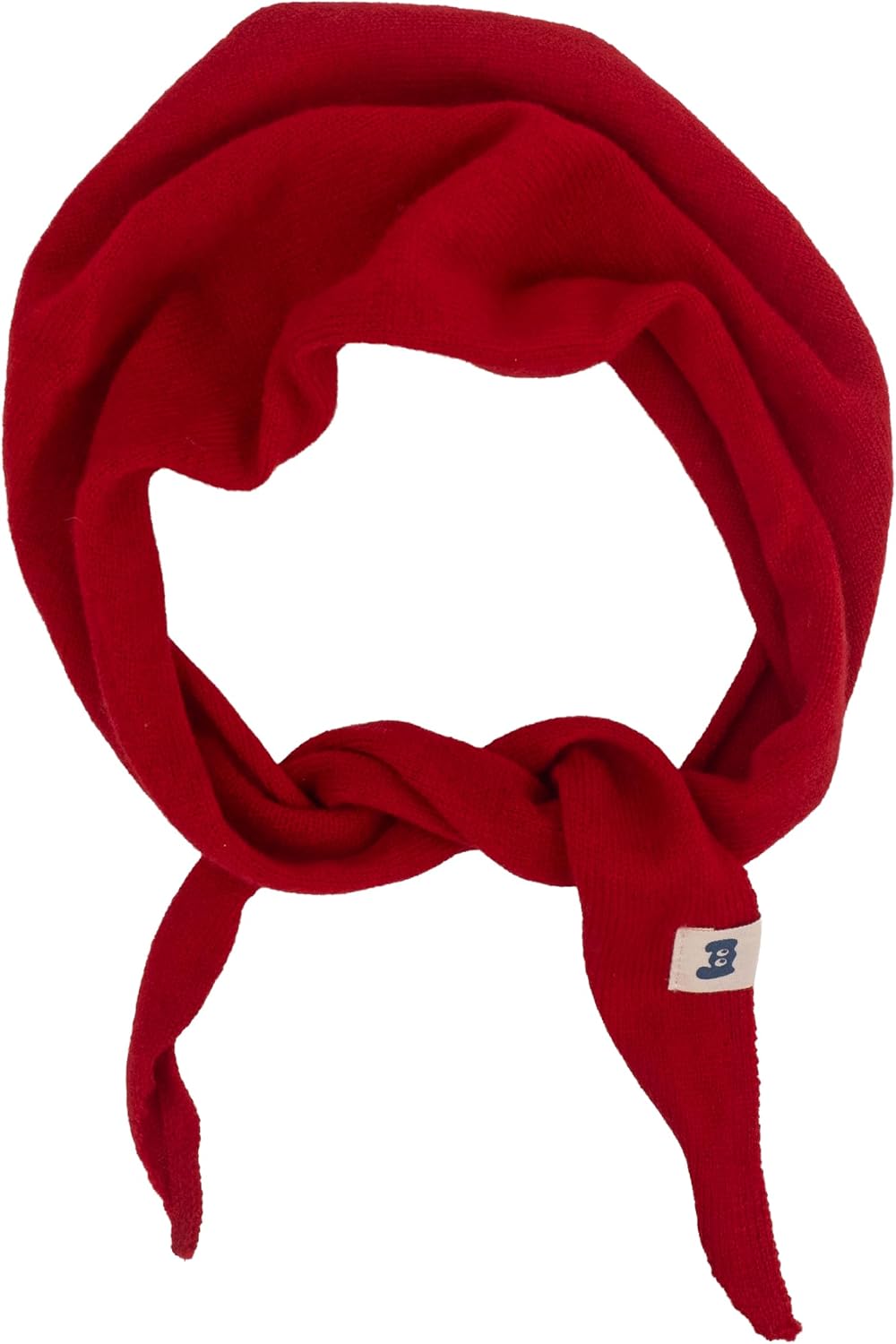 Kids Merino Wool Cashmere Blend Triangle Scarf, Knitted Neck Wrap