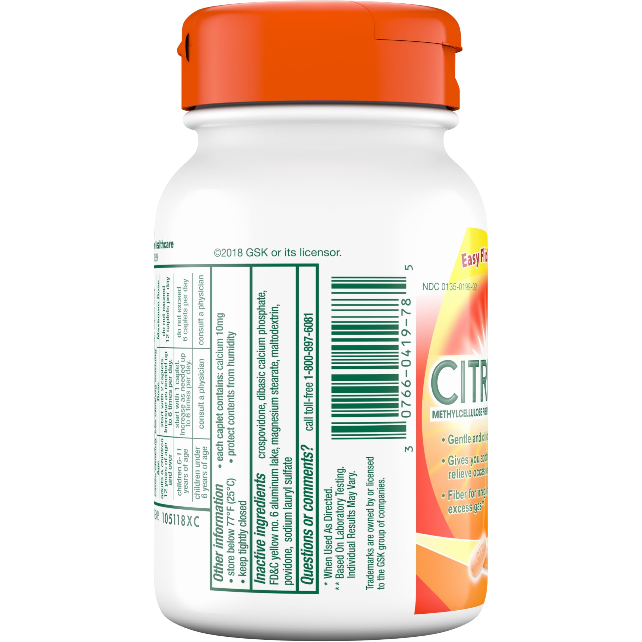 CITRUCEL Fiber Therapy for Occasional Constipation Relief, 100 Tablets — Amazon image 10