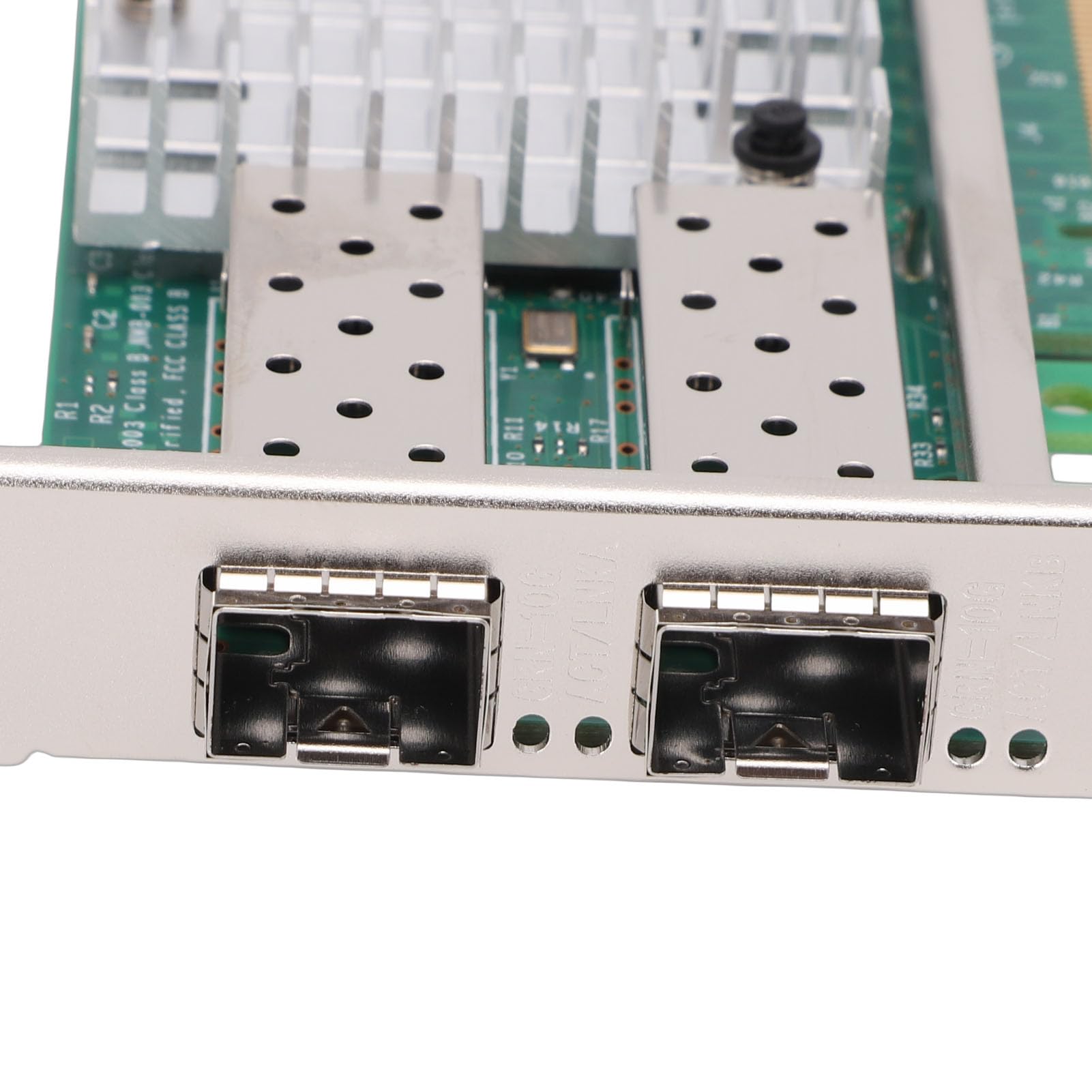 Jectse Scheda di Rete in Fibra Ottica PCIe X8 da 10 GB, Adattatore Ethernet a Doppia Porta SFP+ con Supporto Chip 82599, per Sistemi Server Wins VMware