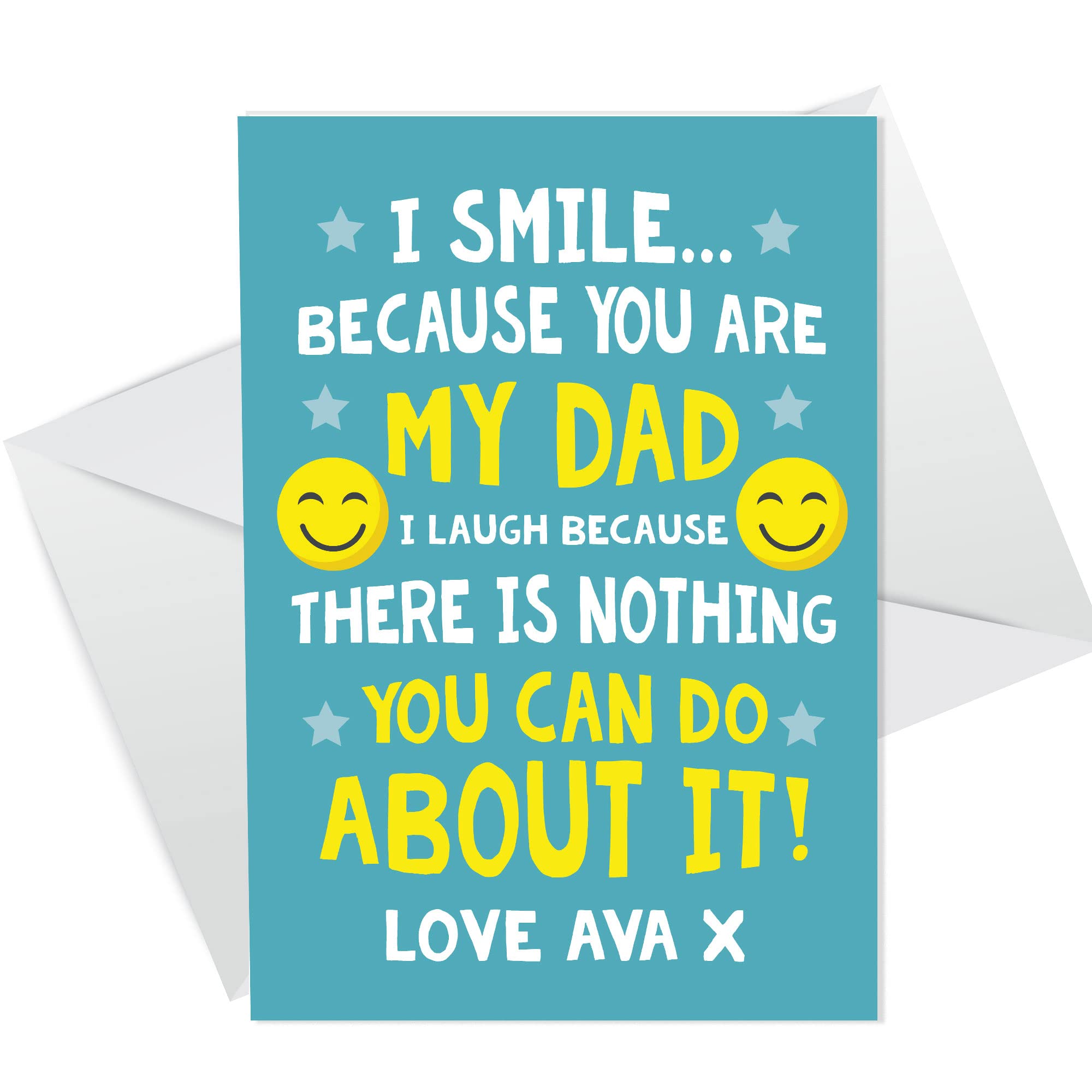 Funny Fathers Day Card Funny Dad Birthday Card Personalised Cheeky Joke Humour Card