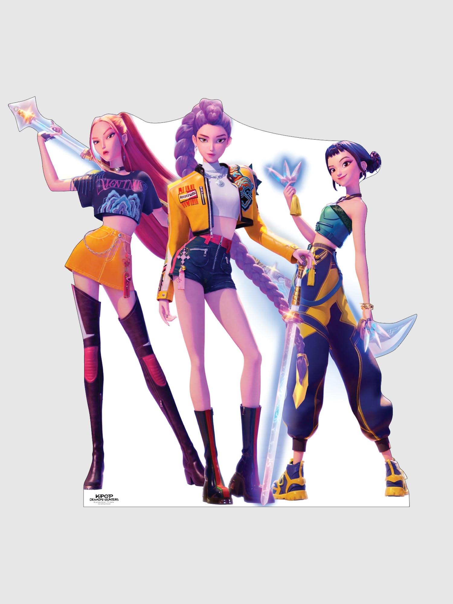 Amazon.com: KPop Demon Hunters Huntrix Cardboard Cutout Standee