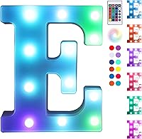 Vista 301 de Foaky LED Letter Lights Sign Marquee Light Up Letters Sign for Night Light Wedding/Birthday Party Battery Powered Christmas Lamp Home Bar