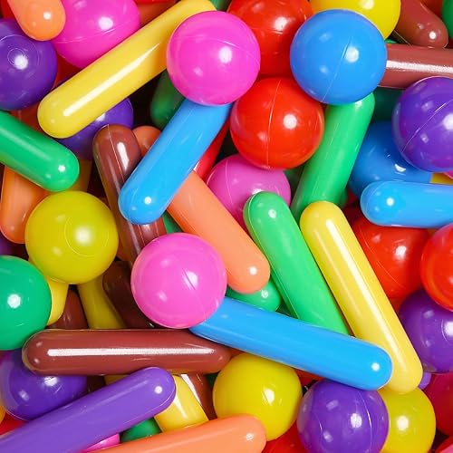 STARBOLO Pelotas para niños, 120 bolas de juguete de plástico a prueba de aplastamiento para niños pequeños, tienda de campaña para jugar con