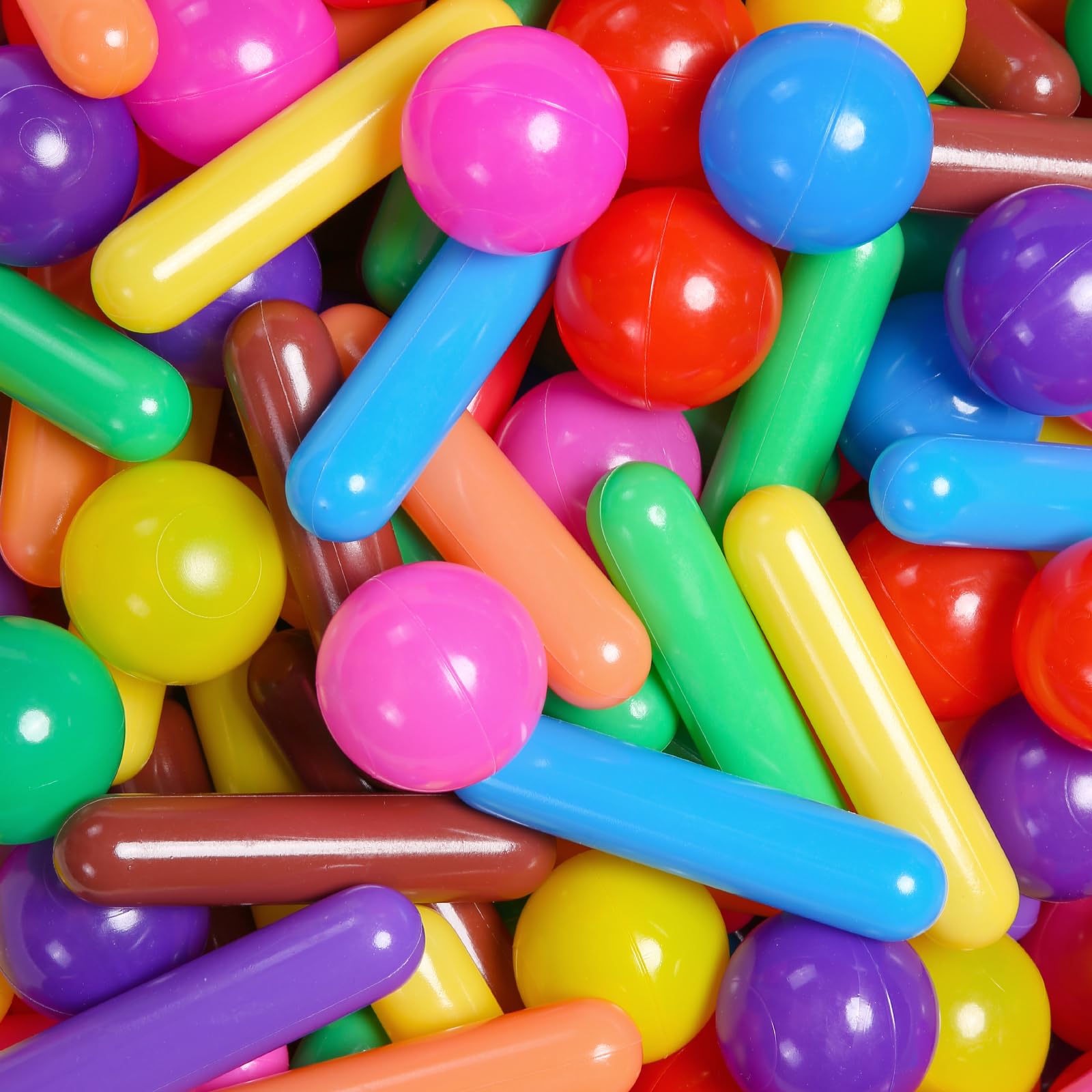 STARBOLOBall Pit Balls for Kids- 120pcs Crush Proof Plastic Toy Balls for Toddler Ball Pit, Ball Pit Play Tent, Baby Pool Water Toys, Kiddie Pool, Party Decoration, Photo Props(8 Colors)