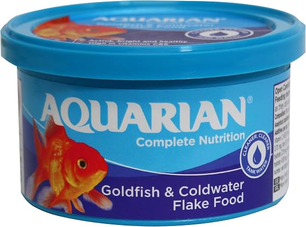 AQUARIAN Complete Nutrition Goldfish Food Flakes, 25g - 1