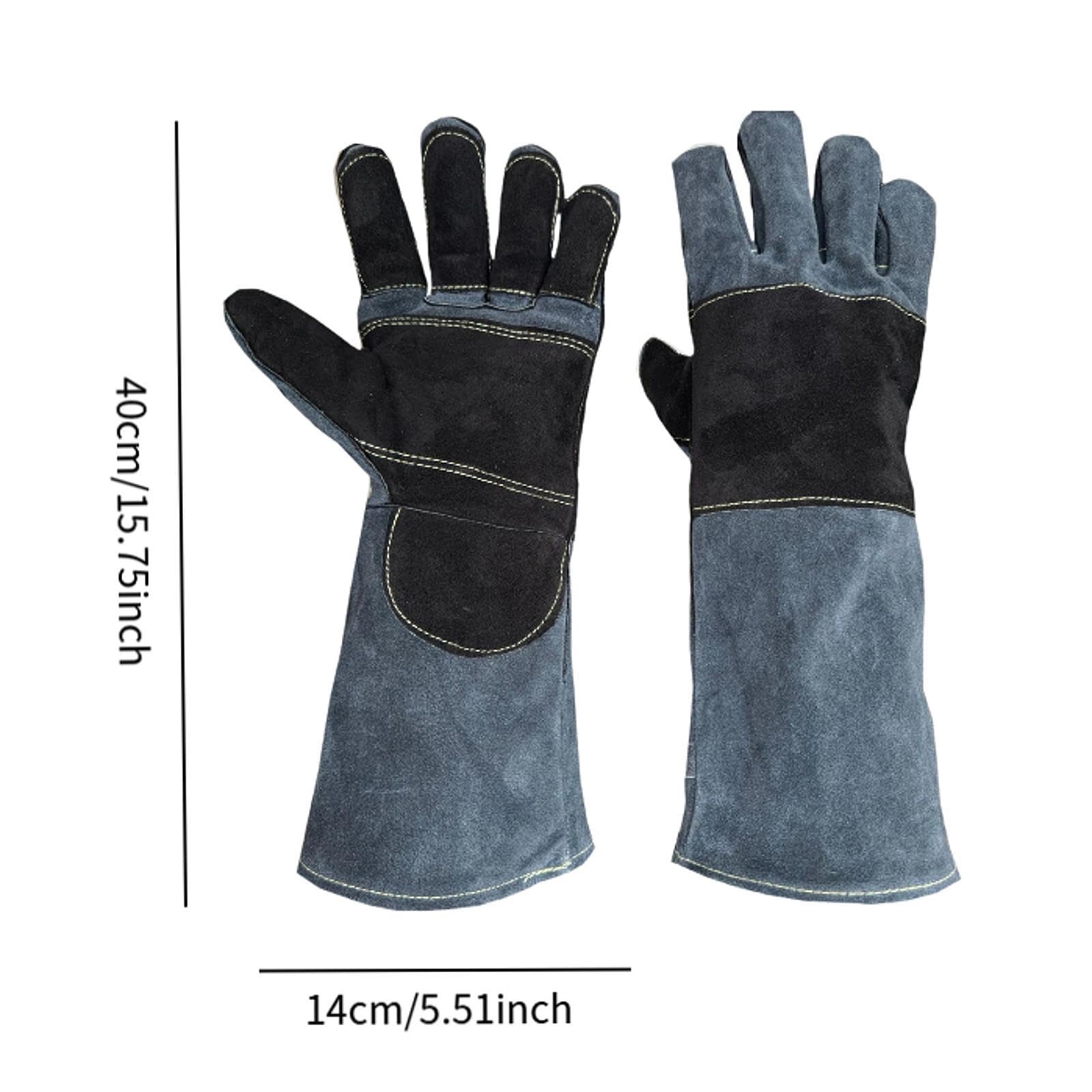 MYCENSE Welding Gloves Long Sleeve Outdoor Use Utility Work Gloves Mitts for Welder, Welding,Construction,Men Dad Husband Gardening
