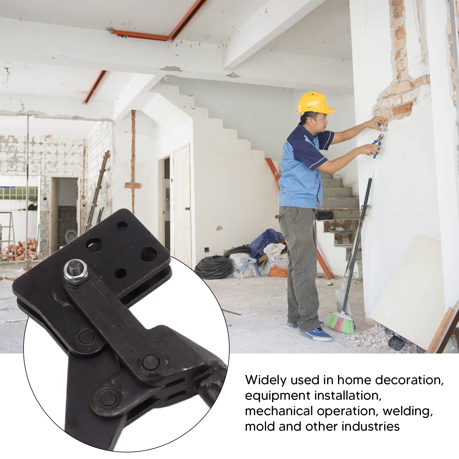 Molla a sgancio rapido, morsetto di fissaggio per impieghi gravosi, morsetto da saldatura in acciaio ad alto tenore di carbonio con forza di serraggio di 700 kg, per portiere di