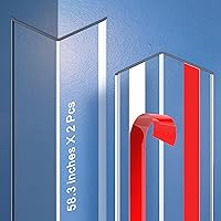 Vista 34 de Protectores de esquina autoadhesivos transparentes para pared, 2 unidades de protectores de esquina y protector de bordes para bebés, muebles
