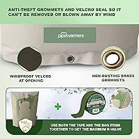 Vista 6 de The Original Winter Pipe Insulation Cover (5˚F) - Double-Wall Cotton (UV-Coated) Insulated Backflow Preventer Freeze Protection, Pump Cover