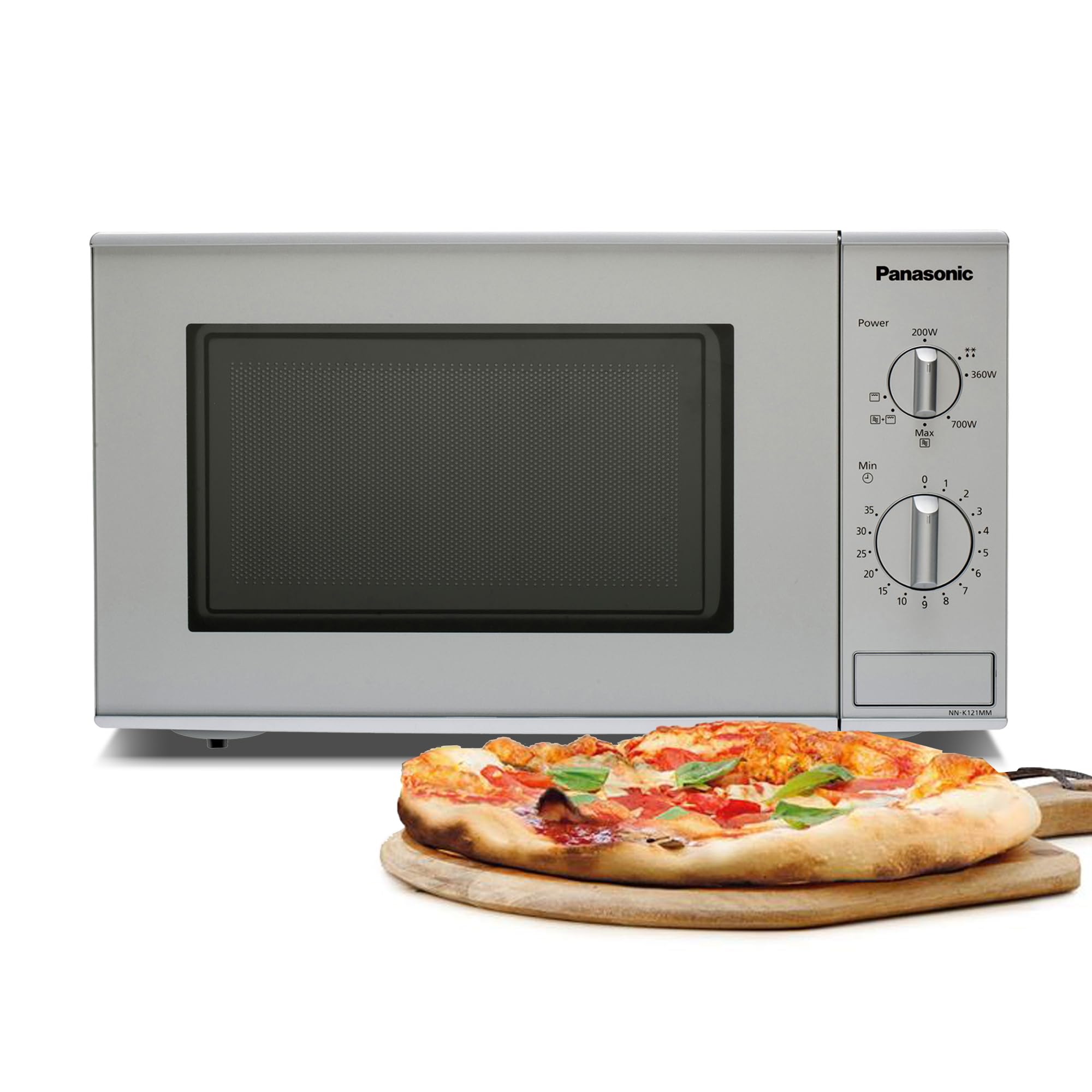 Panasonic NN-K121M kuchenka mikrofalowa kombi z grillem (800 W, 20 litrów) srebrna