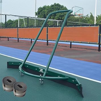 HAIXHX Professiona Sport Tennis Court Squeegee, 33.9" Tennis Court Dryer Roller with Wheels/Pickleball Court Roller Dryer for Tile Floor Concrete Floor Grass Floor, Green Color Green
