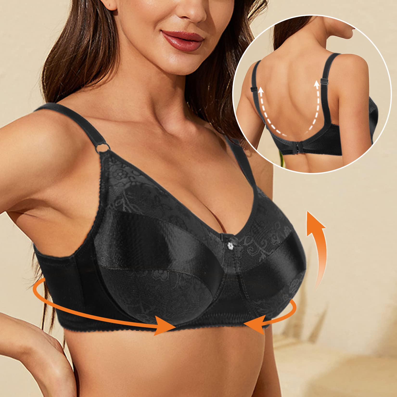 Windsleeping Sujetador Bolsillos para Prótesis Mujeres Mastectomía Travestis
