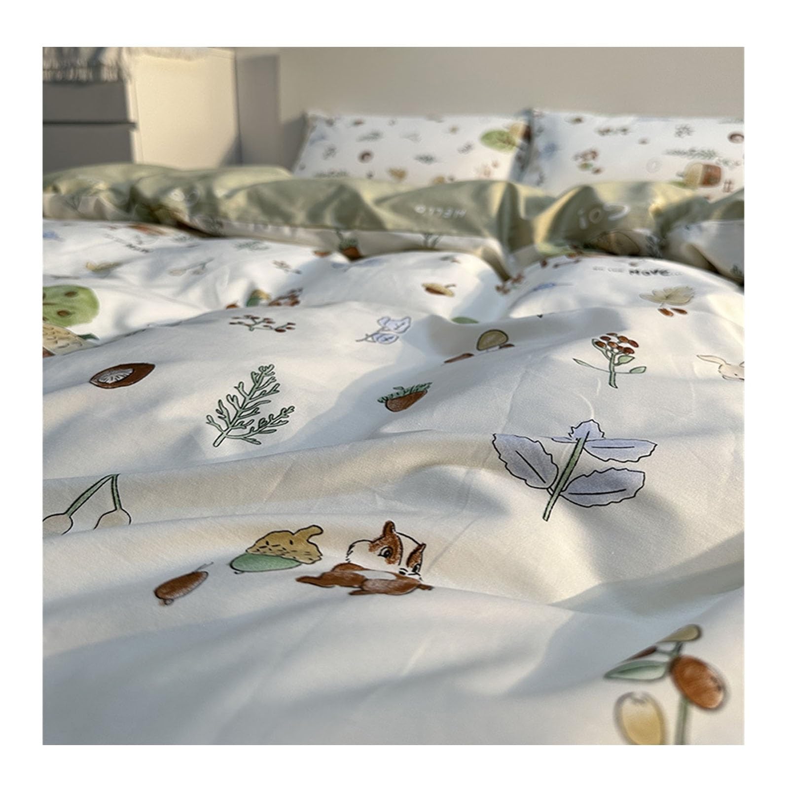 Housse de couette coton anti-transpiration lit 1.5m ensemble literie doux dessins animés