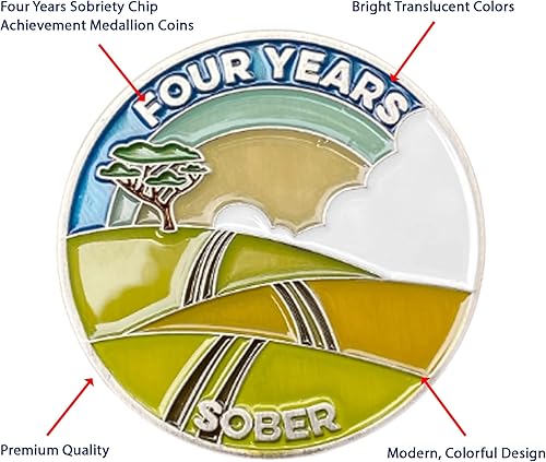 Miniatura 101 de The Achieve Mint Ficha sobria de 13 meses Chip sobrio de trece meses Regalo no AA, medallones no religiosos para hombres y mujeres que celebran