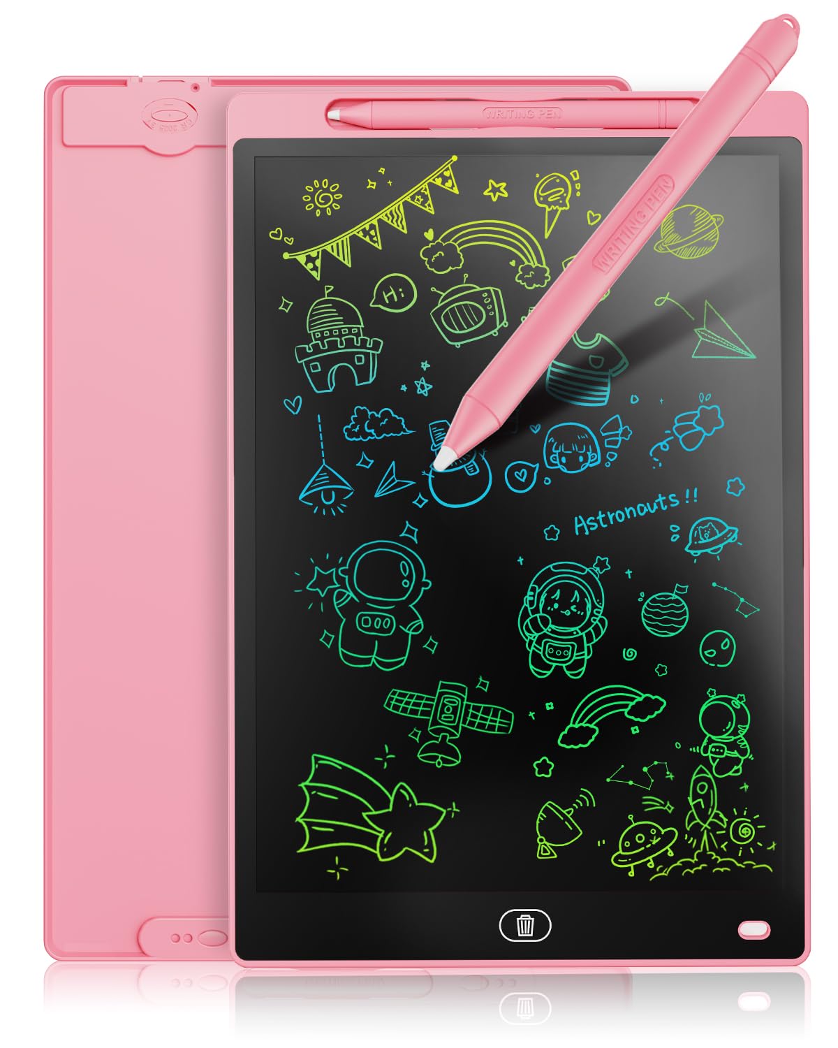 GenialbaToys Gifts for 2 3 4 5 6 Year Old Boys Girls 1 8.5 inch LCD Writing Tablet Colorful Screen Drawing Board Toddler Toys Learning Educational Toys Gifts for Birthday Christmas Pink8.5inch