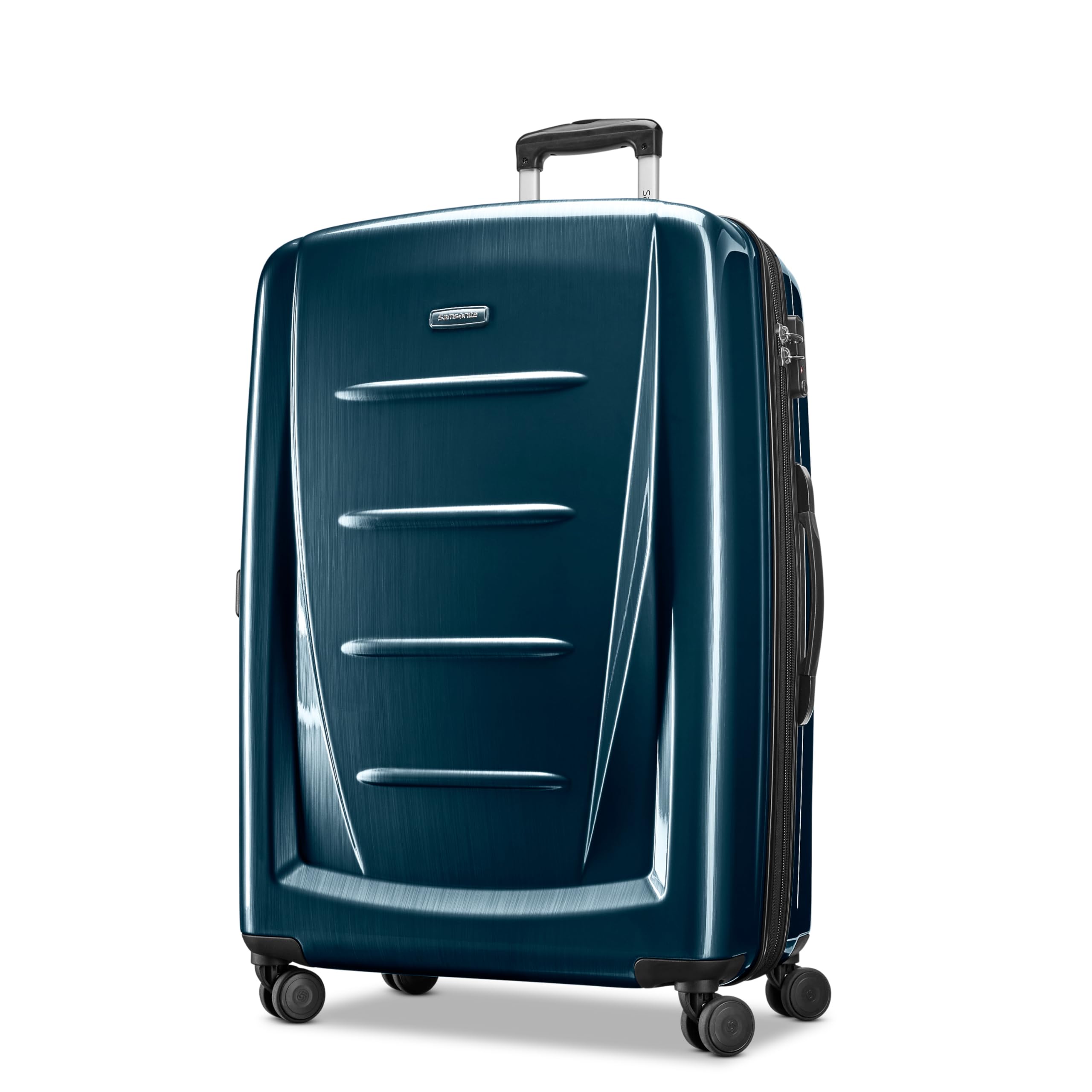 Samsonite Winfield 2 Hardside Expandable Luggage with Spinner Wheels, Teal, Checked-Large 28-Inch