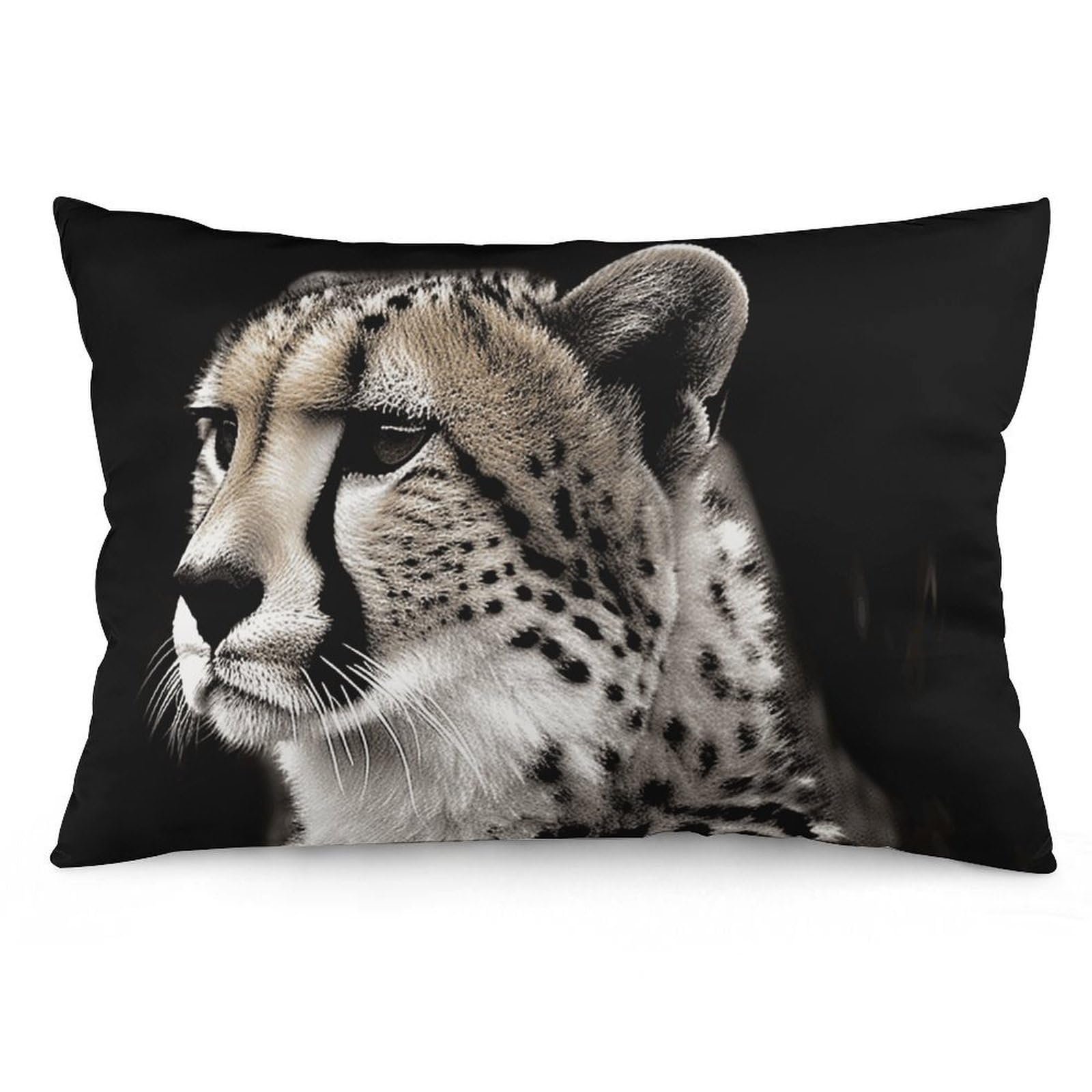 FodPand Decorative Throw Pillow Covers 12x20 Short Plush Cheetah Body Pillowcase Cushion Cases with Invisible Zipper Rectangle Lumbar Pillow Shells for Sofa Couch Chair Bed Home Decor