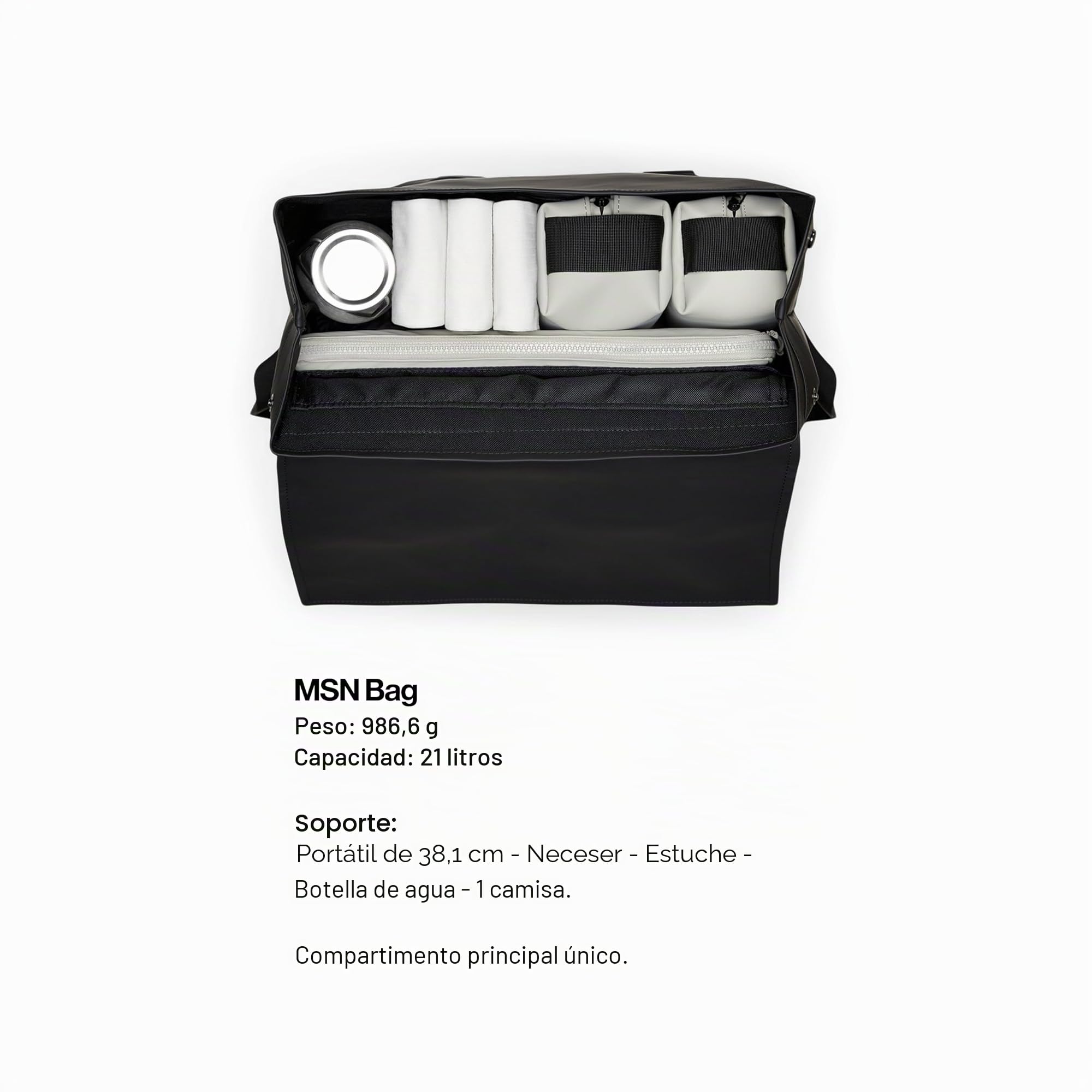 Rains Msn Bag - Bolsa de mano unisex, azul, Talla única