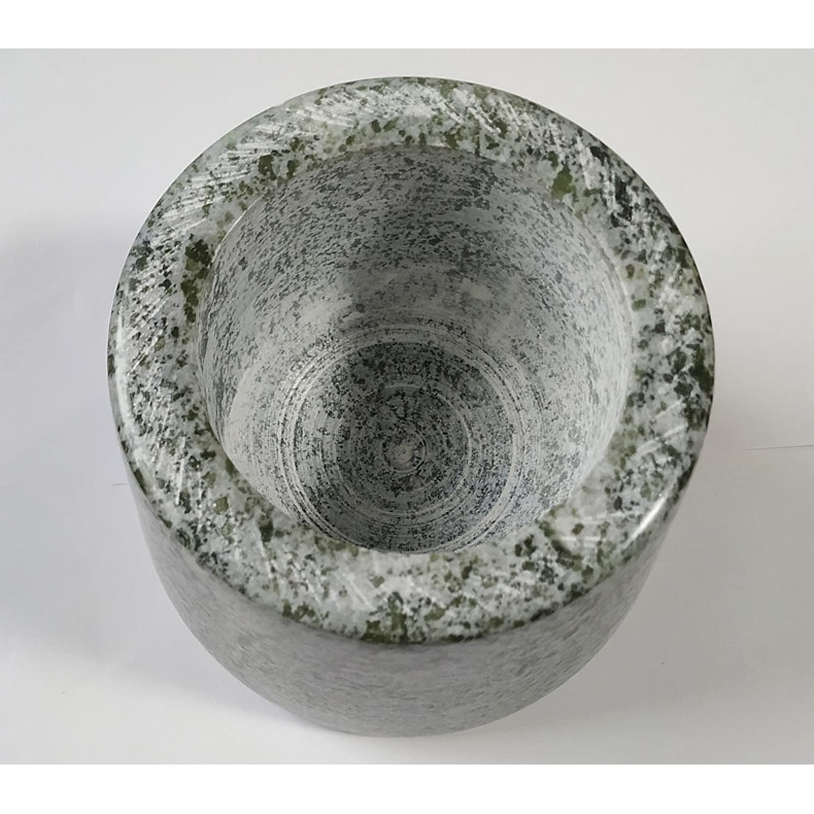 Praktisch Marmor-Mörser- und Stößel-Set, schöner Granit, 4,7 Zoll, Mühle for Gewürze Samen, Mahlen, Zerkleinern von Gewürzen, Nüssen, for Guacamole, Knoblauchsauce, grau