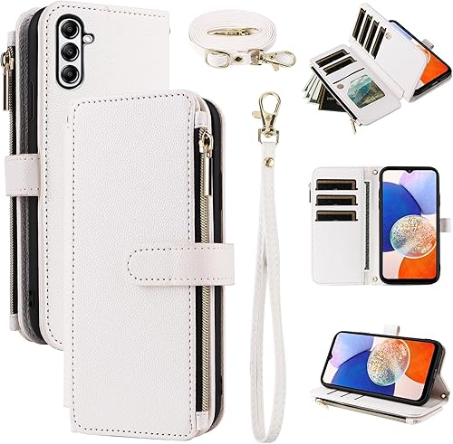 Furiet Wallet Case for Samsung Galaxy A55 5G with Wrist Strap, Shoulder Strap 10