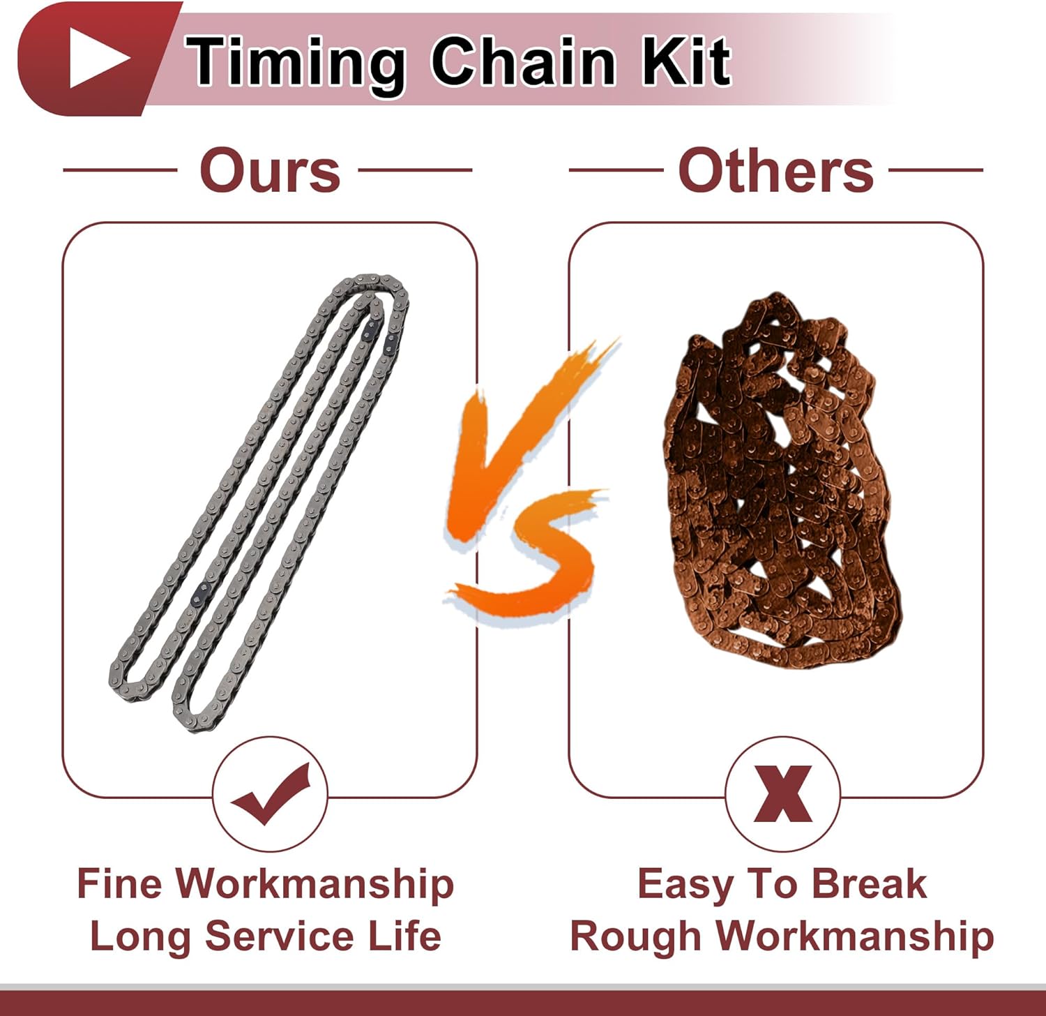 1 Set Engine Timing Chain Kit for Buick LaCrosse Verano Regal for Chevrolet Equinox Captiva Sport Malibu for Pontiac for Saab for Saturn No.90537336/90537435/90537295