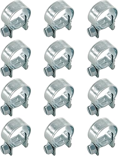 Vista 16 de Abrazadera de tubo ajustable de acero inoxidable para tubería de combustible (0.23 a 0.31 pulgadas), abrazadera de tubo ajustable para tubería