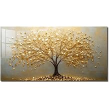 Evgosm Tempered Glass Backsplash for Kitchen, Tree of Life Stove Splashback, Glass Backsplash, Easy to Install and Clean, Used for Kitchen Wall Protection and Decoration. 30x24