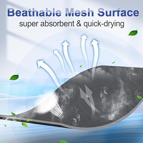 Miniatura 3 de Casa Paw Almohadillas lavables para orinar para perro, extra grandes, almohadillas reutilizables de rápida absorción, almohadillas antideslizantes