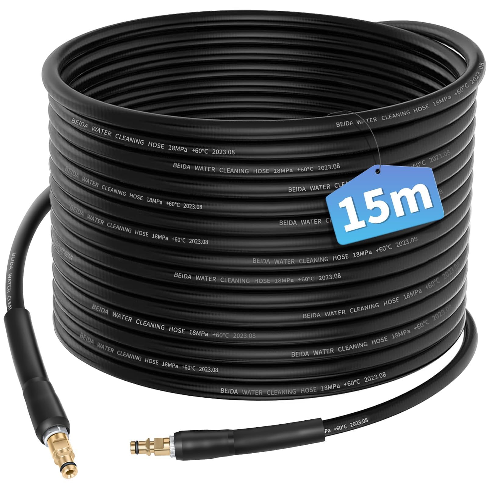 15m Manguera Presión Para Kärcher K2 K3 K4 K5 K6 K7 Hidrolimpiadora Mangueras de Alta Presión Para Kärcher Repuesto Accesorios Lavadora Presion Extensión Hose Alargador Conector Rápido
