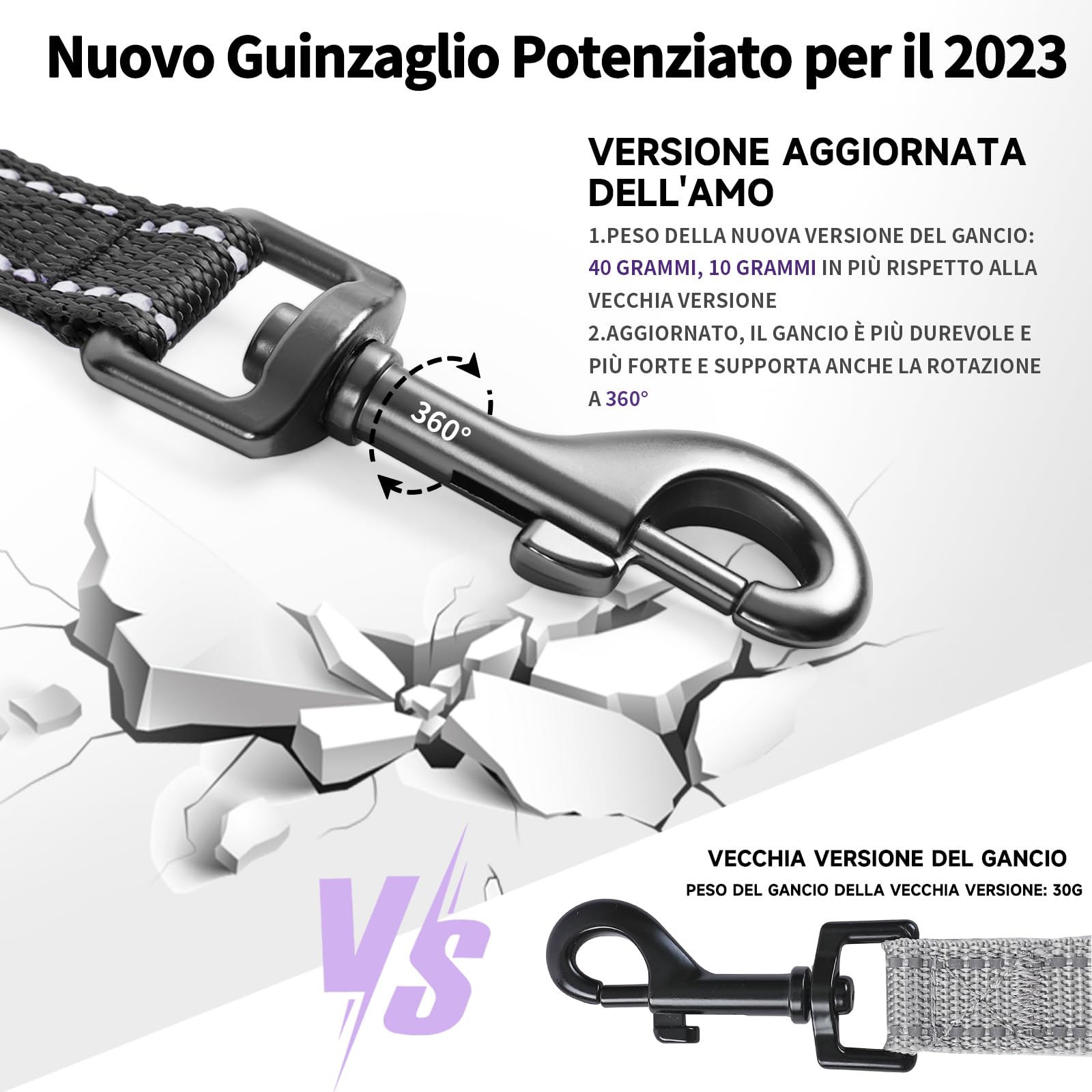 COMSLE Guinzaglio Addestramento per Cani, Lunghina per Cane Cani 3 metri / 5 metri / 10 metri / 15metri / 20metri con Gancio Robusto e Manico Imbotita, Guinzaglio per Cani Piccola e Taglia Grande