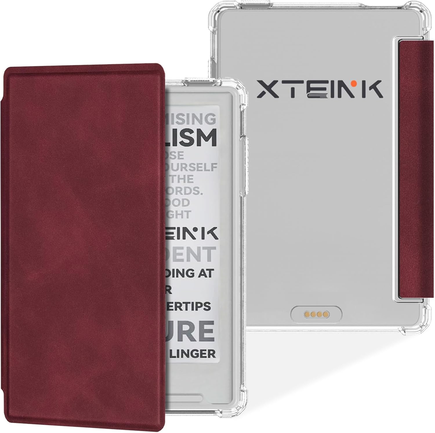 Case for Xteink X3 E-Reader,Clear Soft TPU Back Cover, Pink