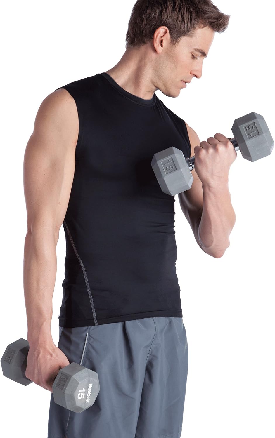 Reebok Rubber Hex Dumbbell