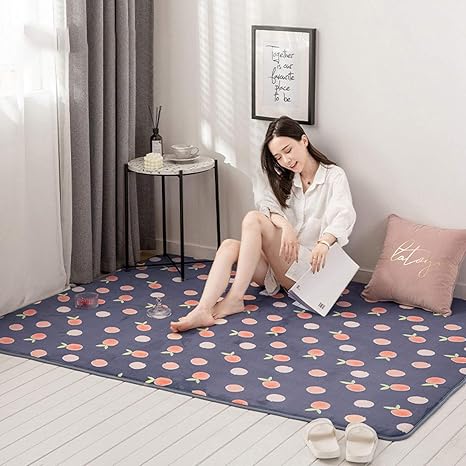 Amazon キッズラグ 子供 部屋 カーペット カラー 子供部屋マット 遊べる カーペット 遊びマット 丸洗い 夏ラグ 低反発 滑り止め 防音 洗える 150 0cm 子供ラグ かわいい 防カビ 防臭 冷房対応 柔らかい ベッドサイドマット 学校 幼稚園 ラグ 車 オレンジ ラグ