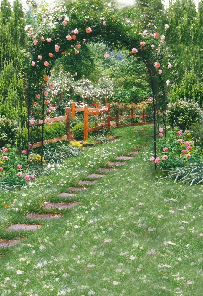 Yeele Fotohintergrund Frühlingslandschaft (3,6x2,4 M) – Garten, Blumenwiese, Natur Für Studio, Party & Hochzeit