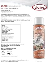 Vista 2 de Claire CL880-1pk High Performance Vandalism Mark Remover, lata de 15 onzas, 1 unidad, naranja (36550)